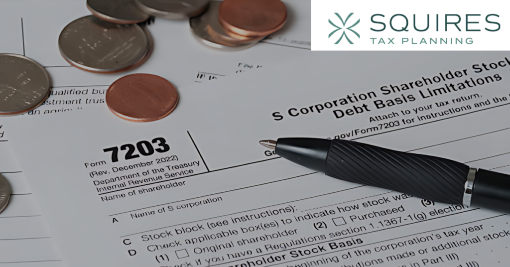 S-Corp tax planning strategy session with financial charts and business owner