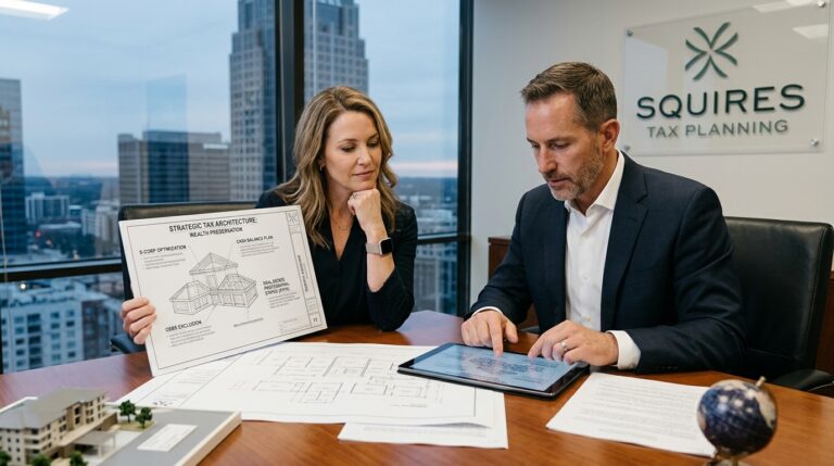 Advanced tax planning strategies for high-income earners by Squires Tax Planning.